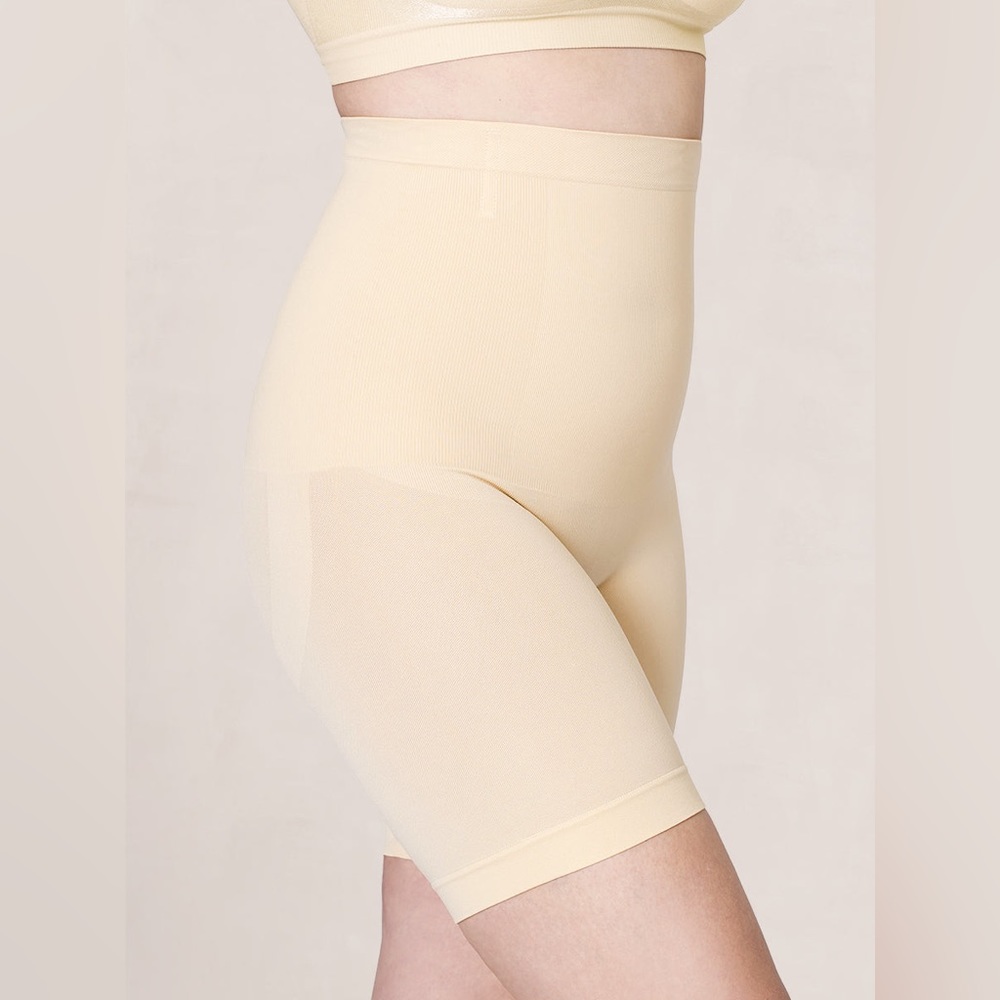 NWT SHAPERMINT Empetua Nude High Waisted Shaper Shorts Size S